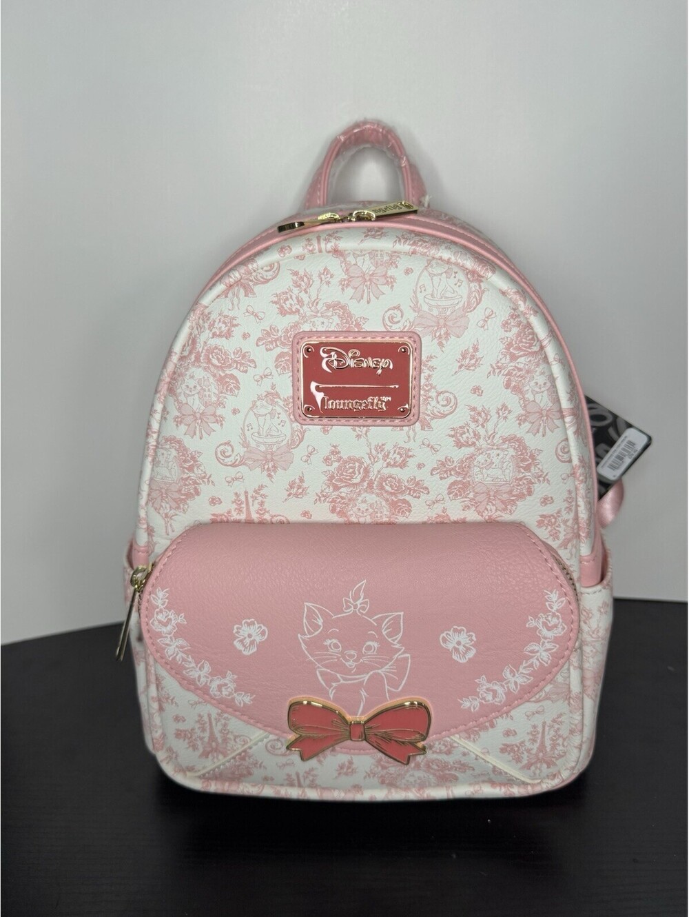 NWT! Loungefly Disney The Aristocats Marie Toile Print Mini Backpack
